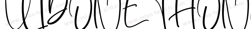 UIDONETHONG Regular字体转换